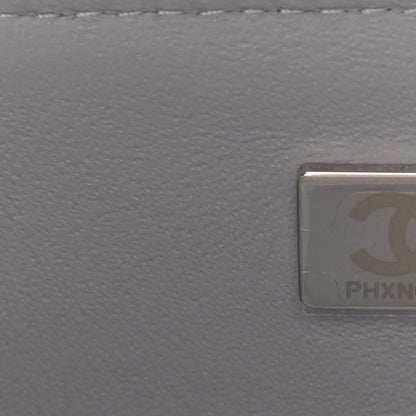 Chanel Lambskin Quilted Mini Rectangular Flap Grey 7 of 12