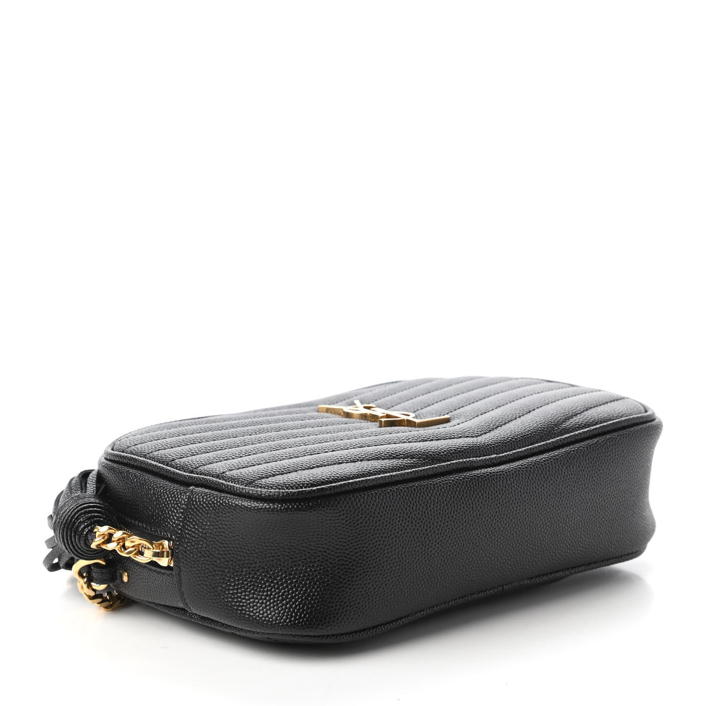 Grain De Poudre Matelasse Monogram Mini Lou Camera Bag Black