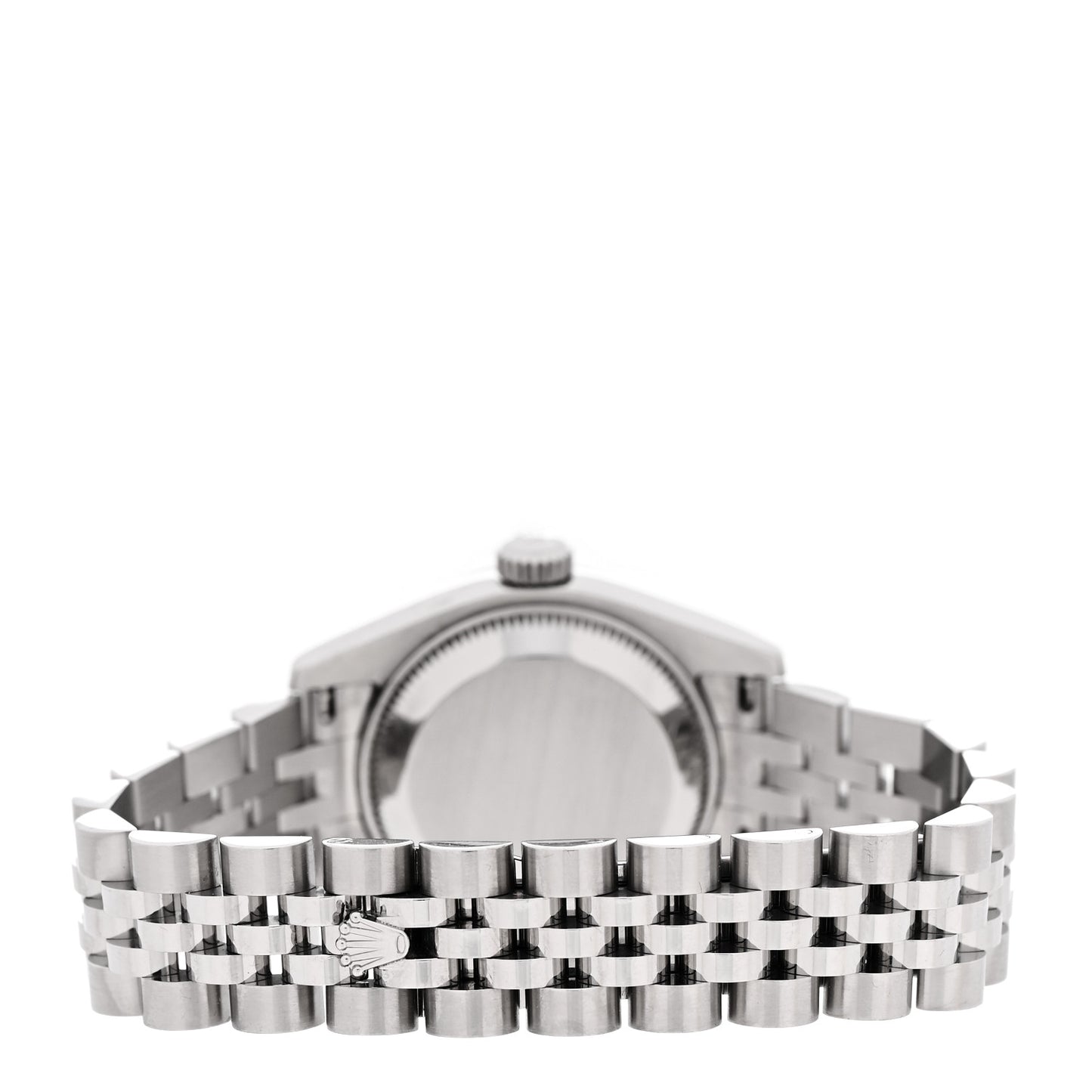 Stainless Steel 18K White Gold Diamond 26mm Oyster Perpetual Datejust Watch Black 179174