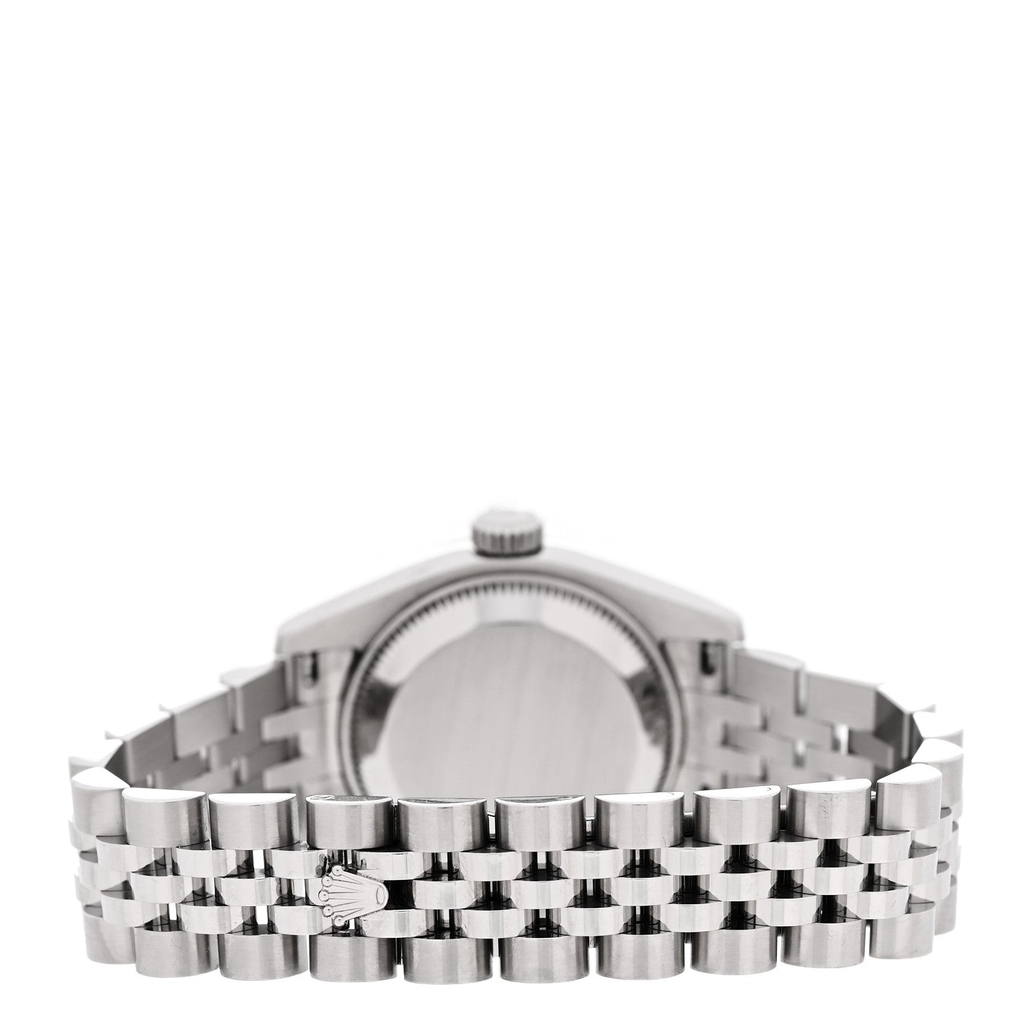 Rolex Stainless Steel 18K White Gold Diamond 26mm Oyster Perpetual Datejust Watch Black 179174 3 of 5