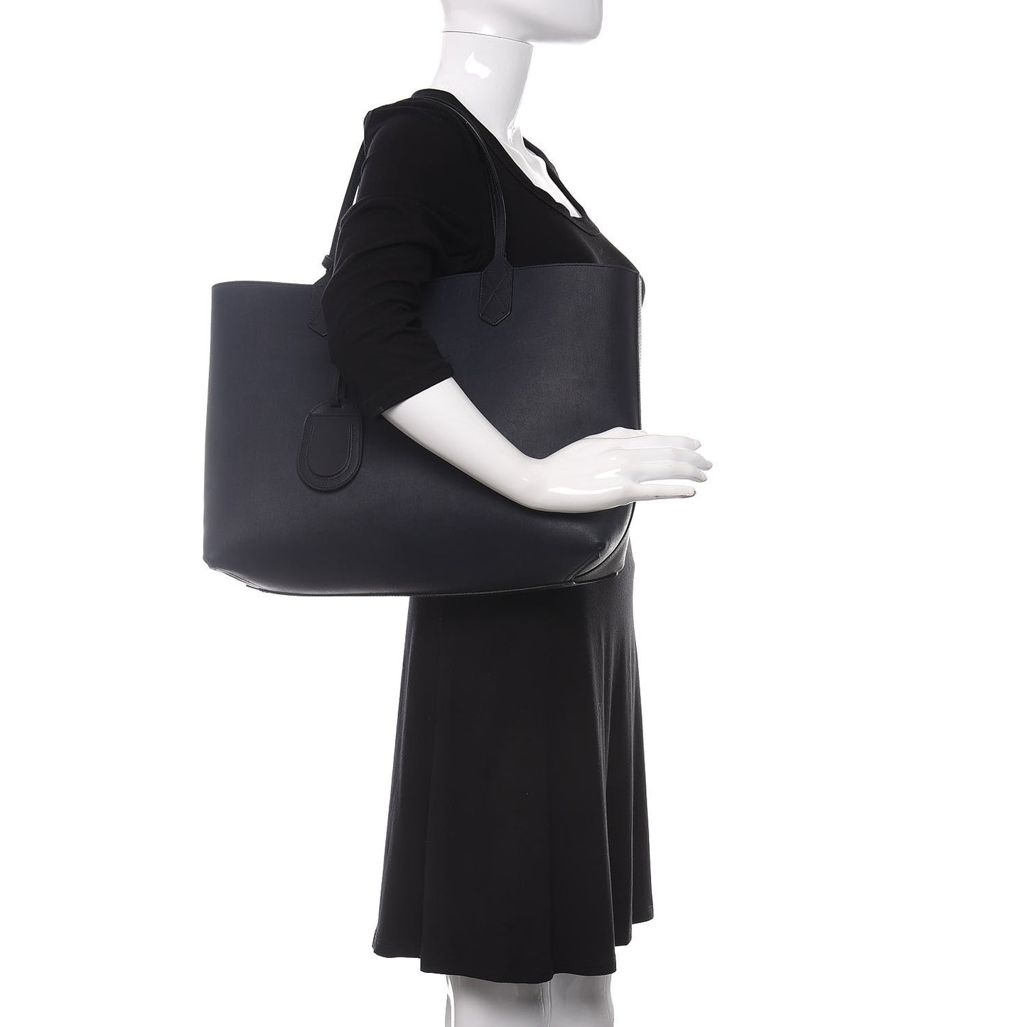 GG Supreme Monogram Blooms Medium Reversible Tote Beige Blue Navy