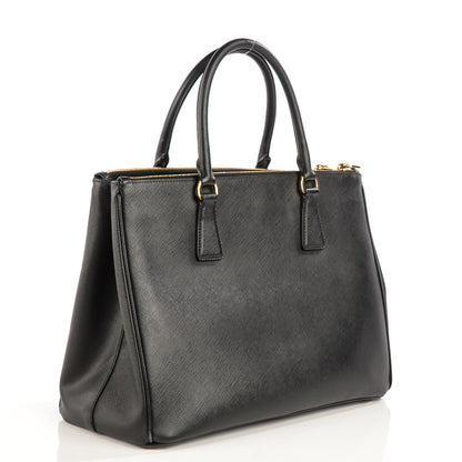 Prada Saffiano Medium Galleria Double Zip Tote Black 5 of 11