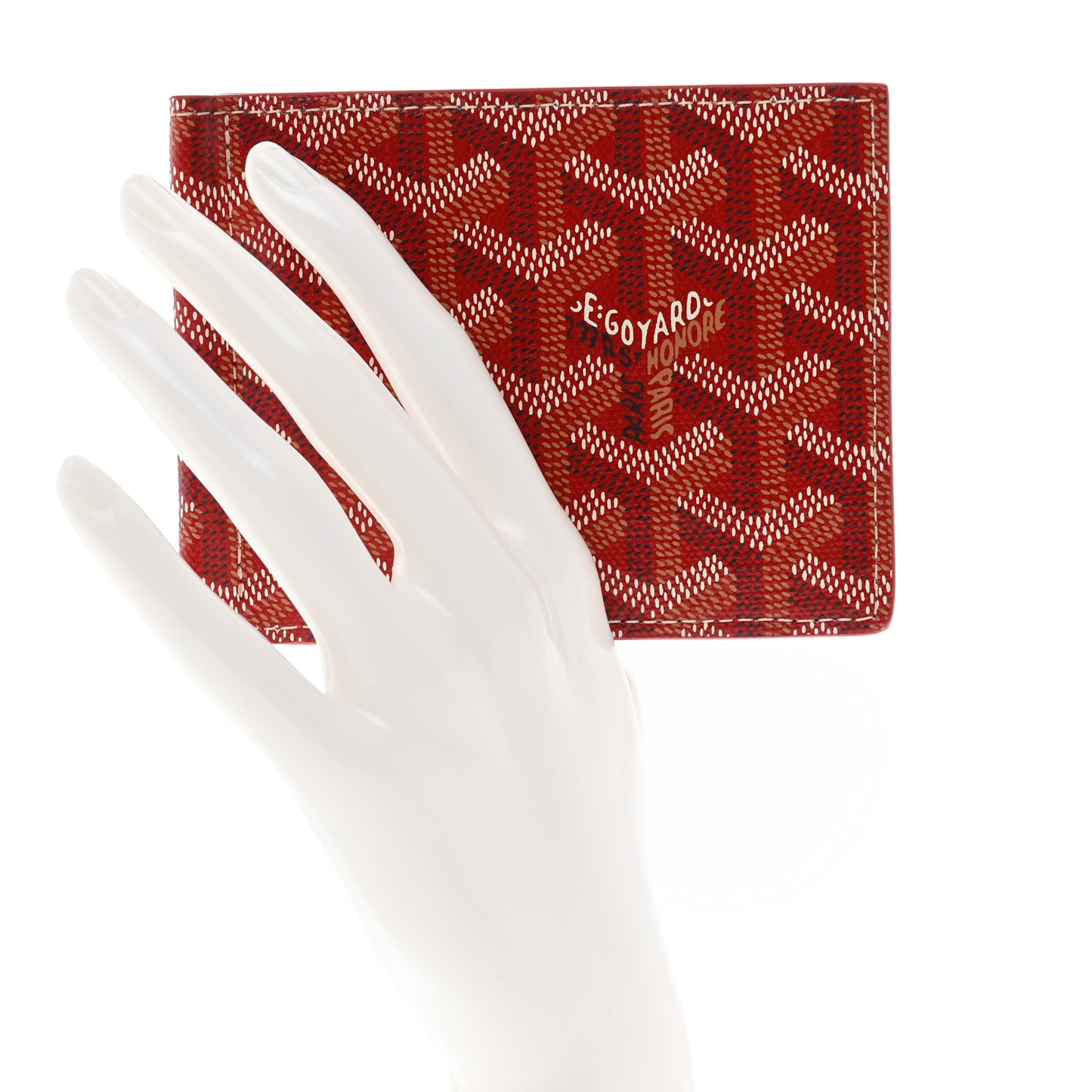 Goyardine Saint Thomas Bill Fold Wallet Red