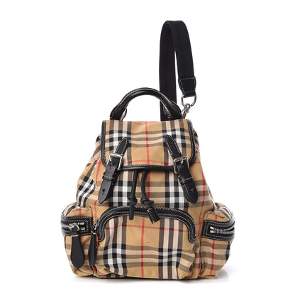 Burberry Vintage Check Small Rucksack Backpack Antique Yellow 1 of 9