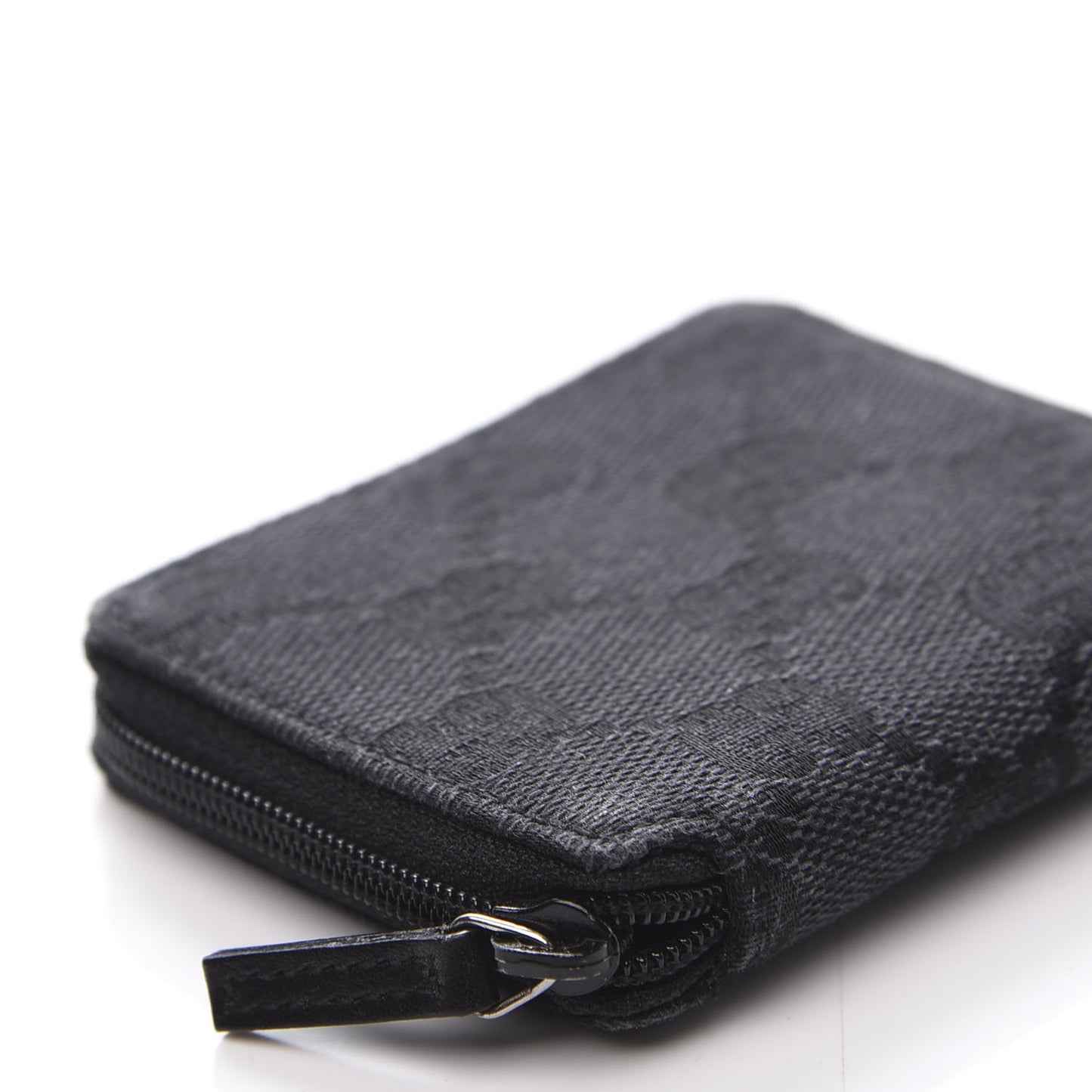 Monogram Zip Around Coin Purse Black