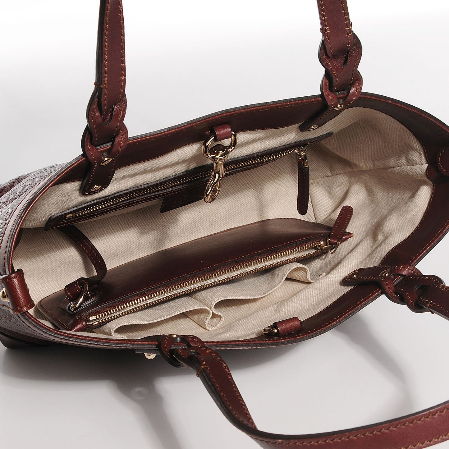 Diamante Calfskin Small Craft Tote Cuir