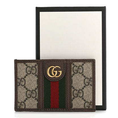 Gucci GG Supreme Monogram Ophidia Card Holder Brown 10 of 10