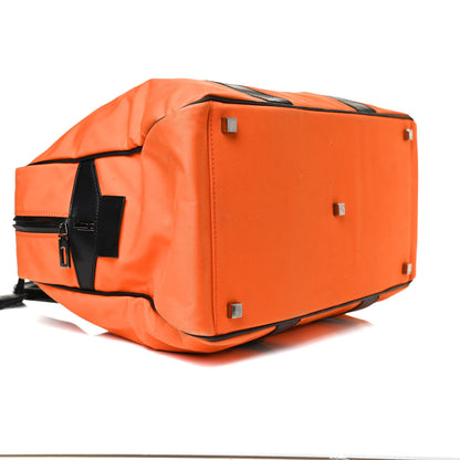 Gucci Nylon Calfskin Duffle Bag Orange 4 of 25