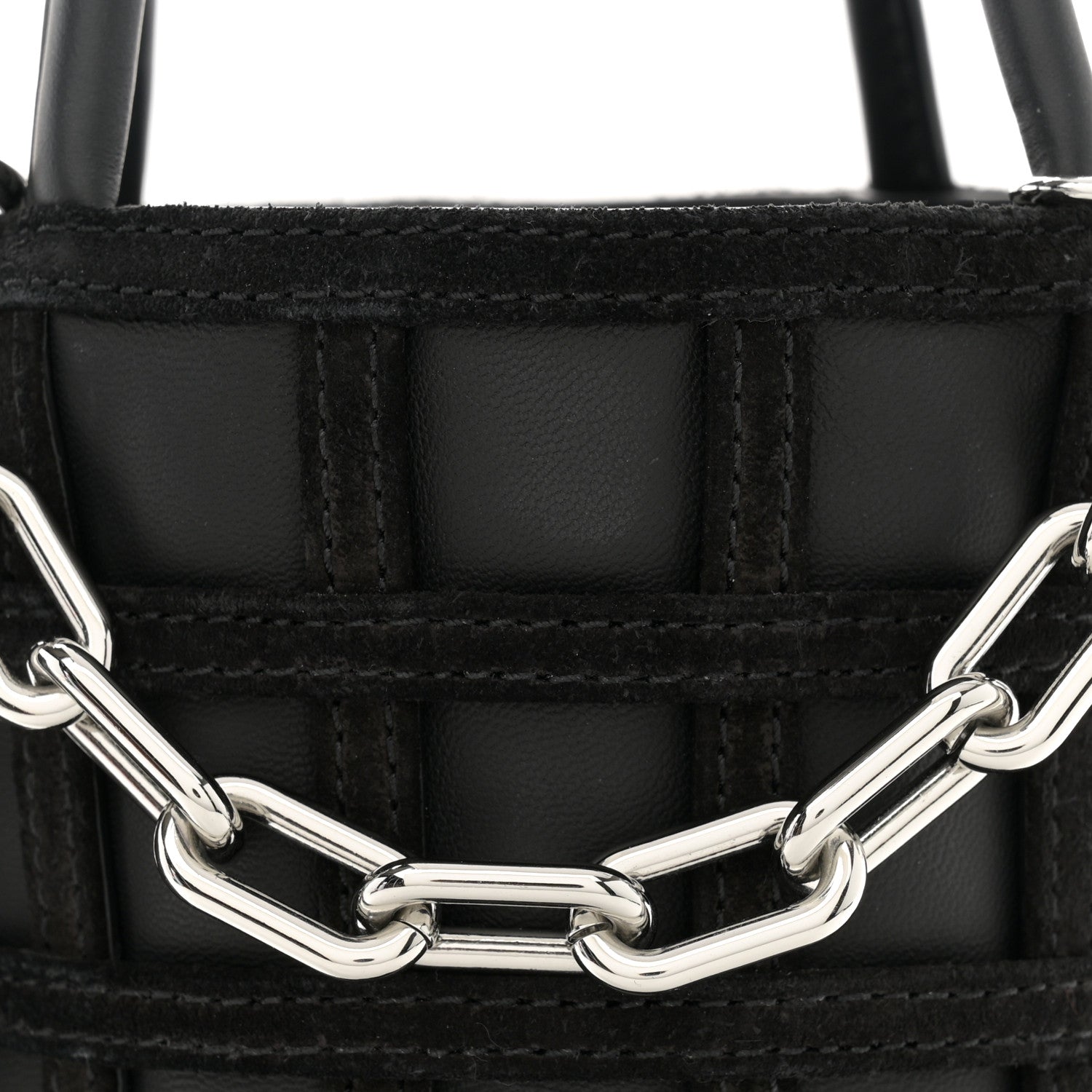 Alexander Wang Suede Calfskin Roxy Mini Bucket Bag Black 9 of 11