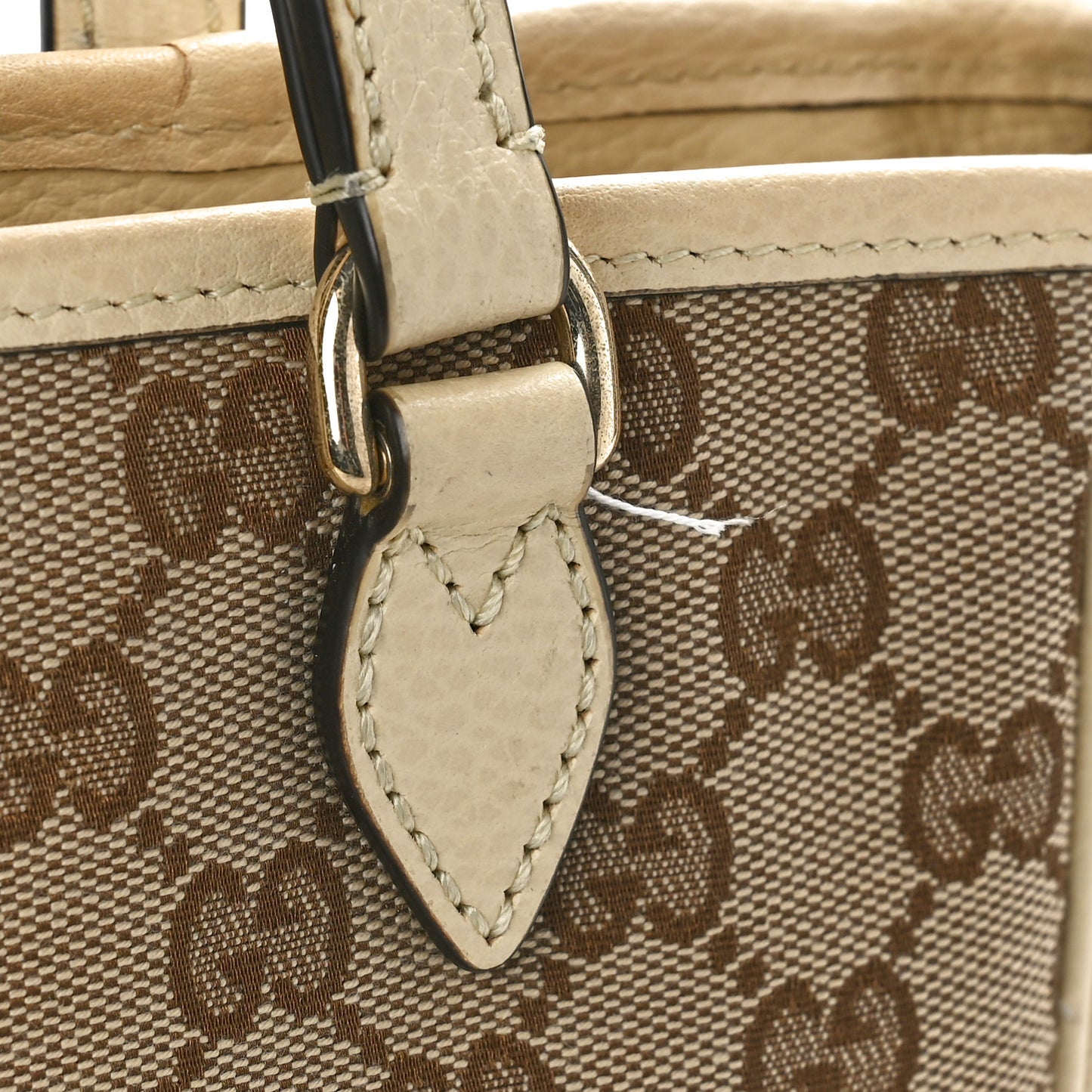 Monogram Small Bree Tote Beige White