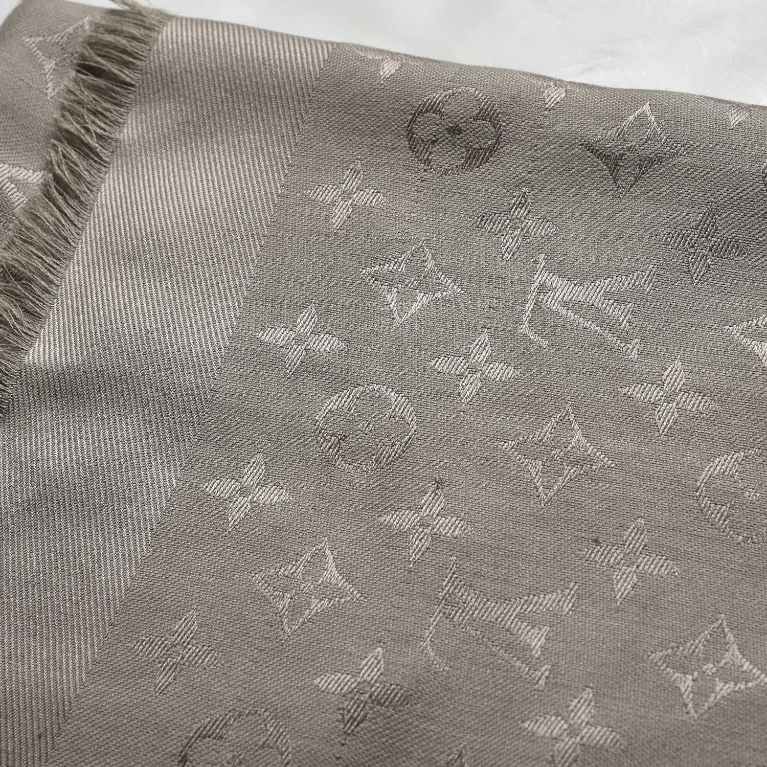 Louis Vuitton Silk Wool Monogram Shawl Verone 6 of 6
