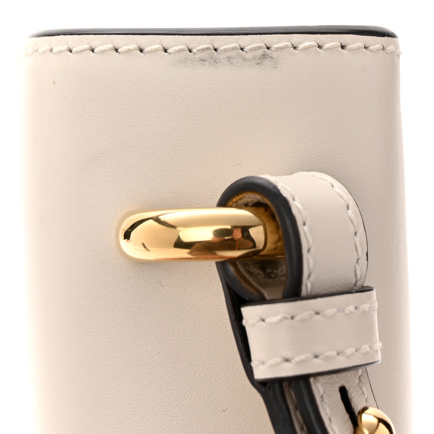 Gucci Calfskin Small Sylvie Shoulder Bag Off White 11 of 11