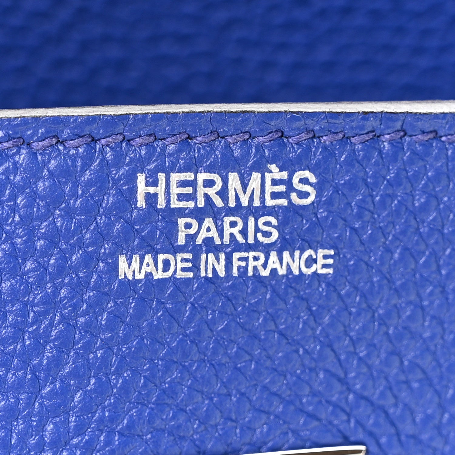 Hermes Togo BIRKIN 35 Bleu France 6 of 10