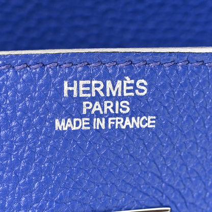 Hermes Togo BIRKIN 35 Bleu France 6 of 10