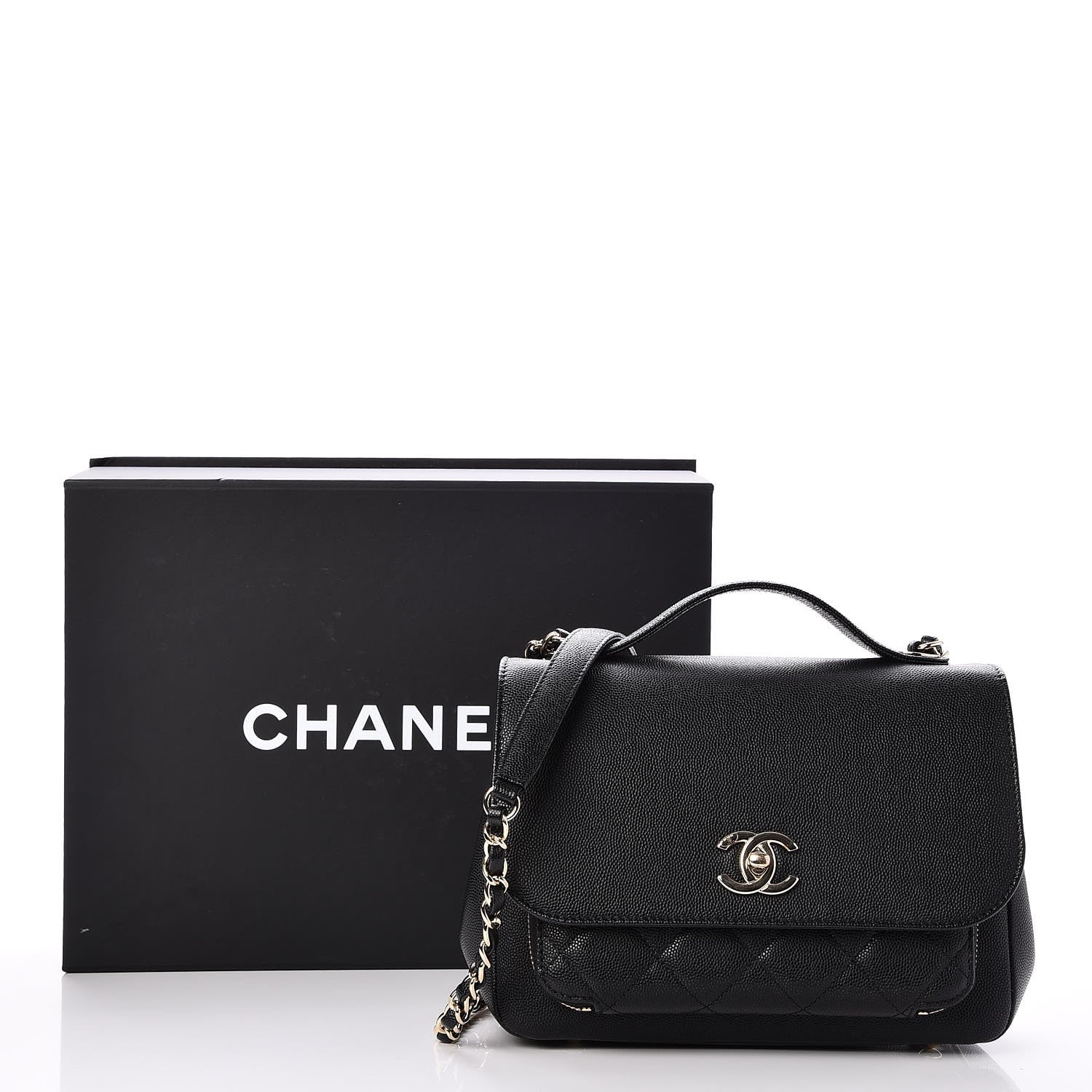 Chanel Caviar Quilted Medium Business Affinity Flap Black 8 of 8