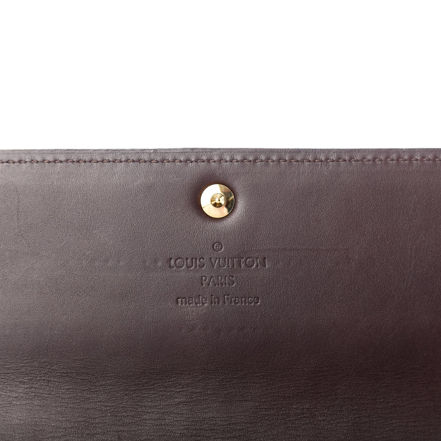 Louis Vuitton Vernis Rayures Sarah Wallet Amarante 6 of 7
