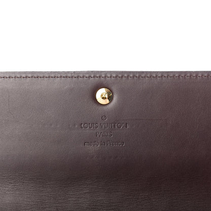 Louis Vuitton Vernis Rayures Sarah Wallet Amarante 6 of 7