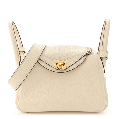 Hermes Taurillon Clemence Mini Lindy 20 Nata 1 of 12