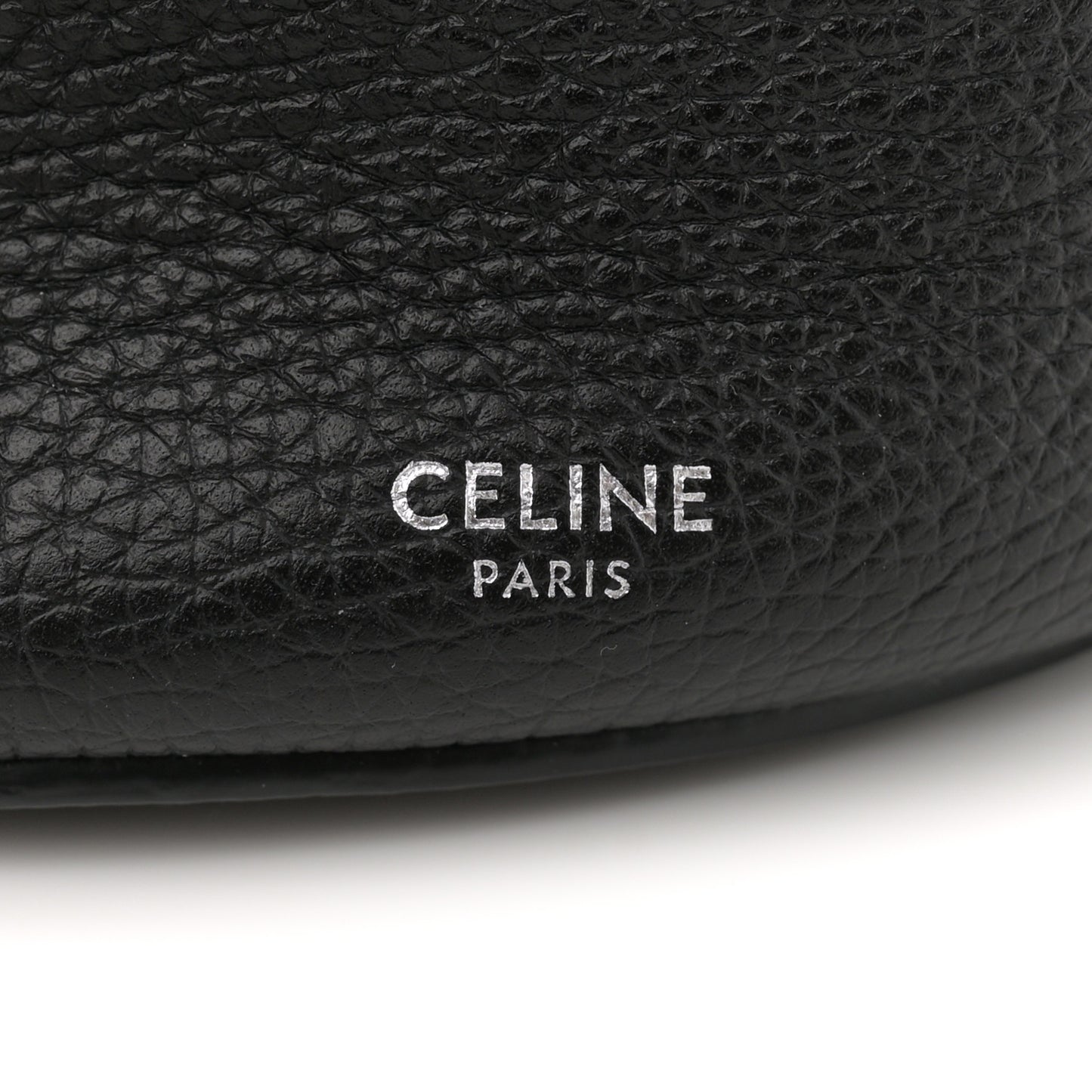 Supple Grained Calfskin Nano Big Bag Bucket Black