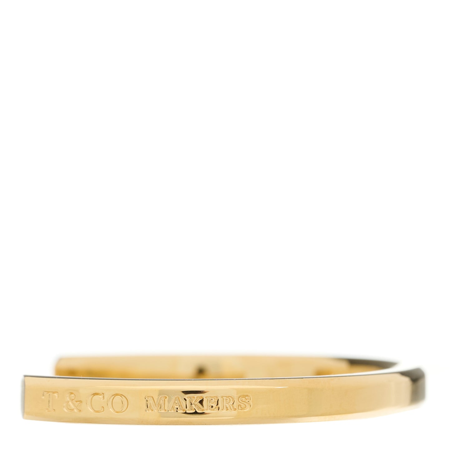 18K Yellow Gold Narrow 1837 Makers Cuff Bracelet