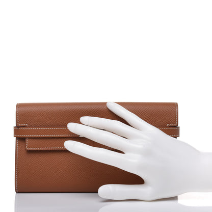 Hermes Epsom Kelly Longue Wallet Gold 2 of 14