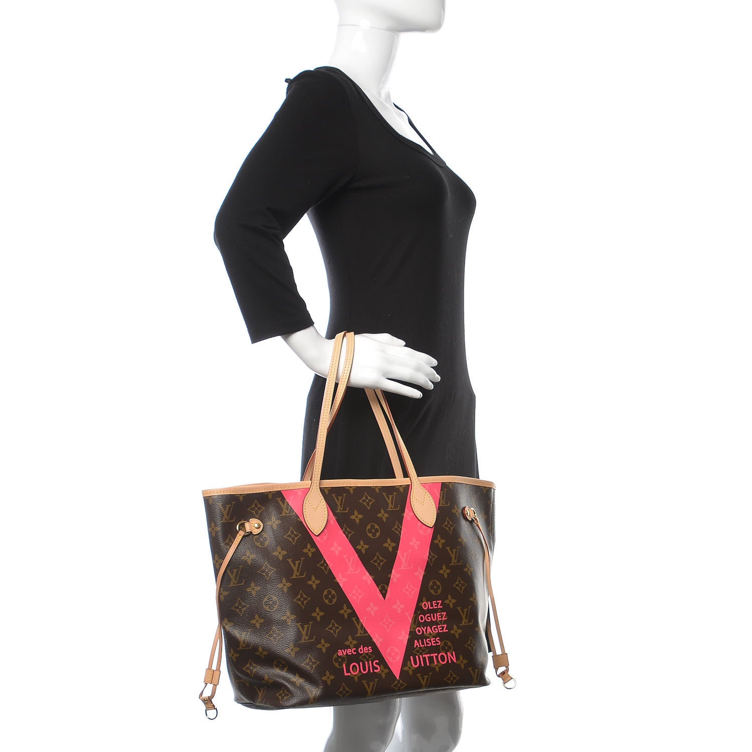 Louis Vuitton Monogram V Neverfull MM Grenade 2 of 10