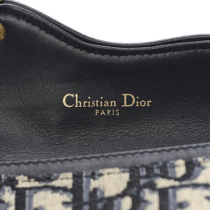 Christian Dior Oblique Saddle Card Holder Blue 6 of 8