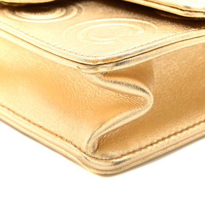 Chanel Metallic Calfskin Cocallover Square Flap Gold 10 of 10