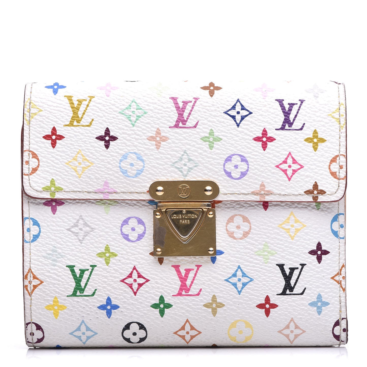 Monogram Multicolor Koala Wallet White