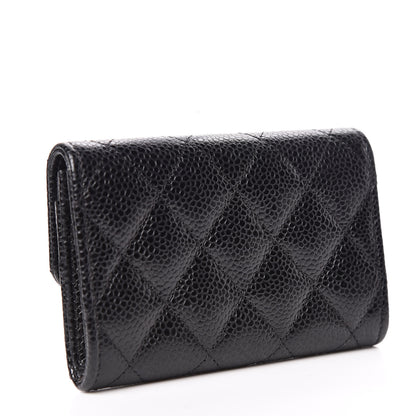 Chanel Caviar Quilted Flap Card Holder Black 3 of 9