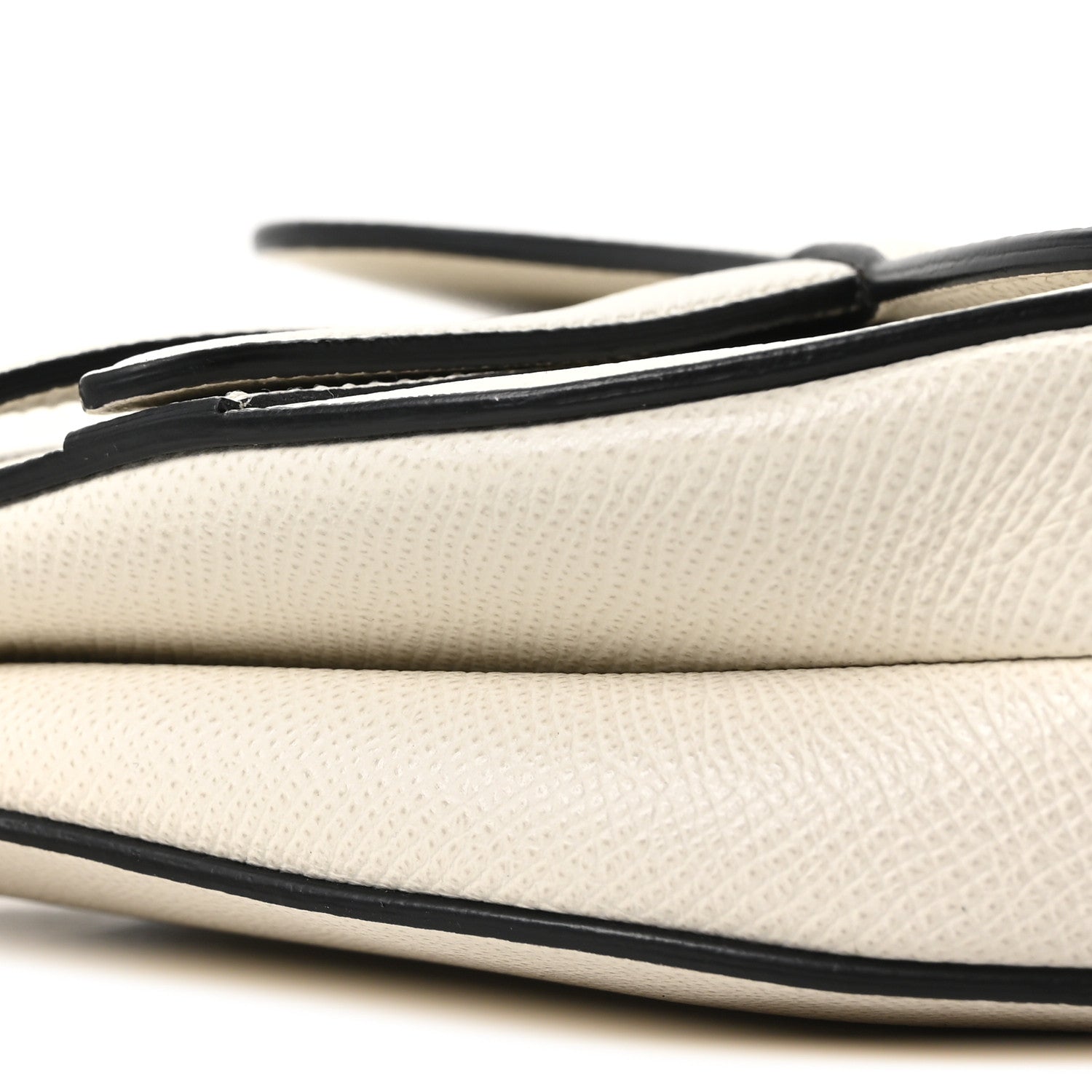 Christian Dior Grained Calfskin Mini Saddle Bag White 10 of 10