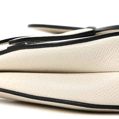 Christian Dior Grained Calfskin Mini Saddle Bag White 10 of 10
