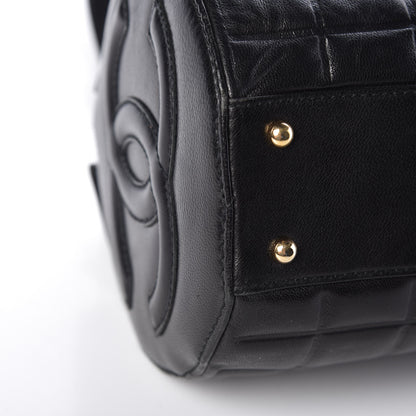 Chanel Lambskin Chocolate Bar Quilted CC Shoulder Bag Black 8 of 11