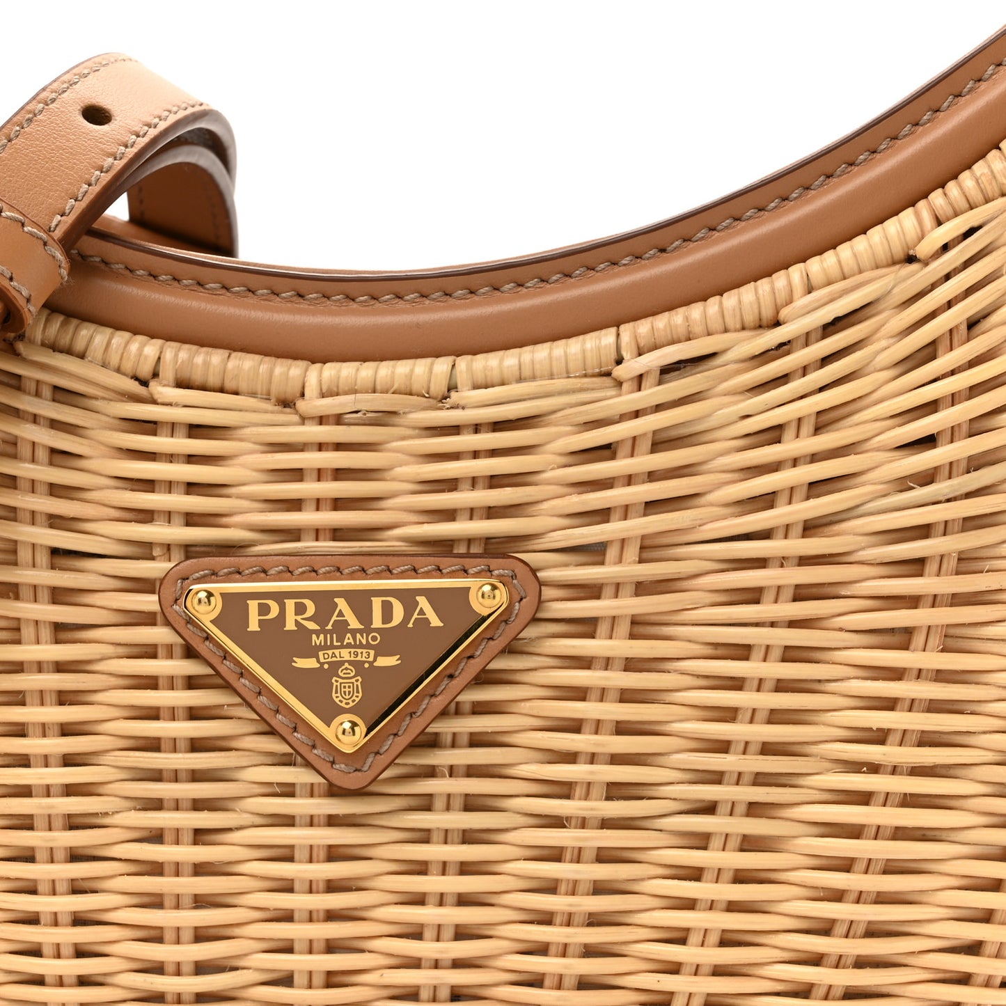 Wicker Arque Shoulder Bag Natural