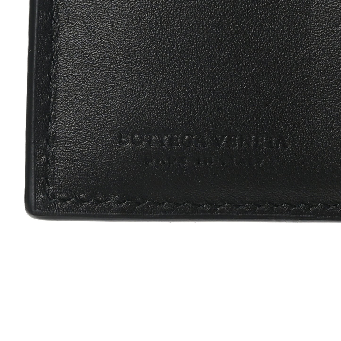 Nappa Intrecciato Bi-Fold Wallet Black