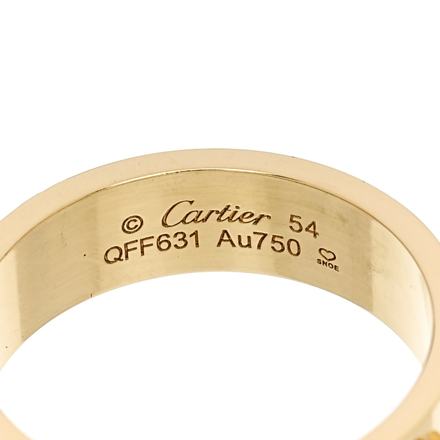 Cartier 18K Yellow Gold 5.5mm LOVE Ring 54 7 4 of 5
