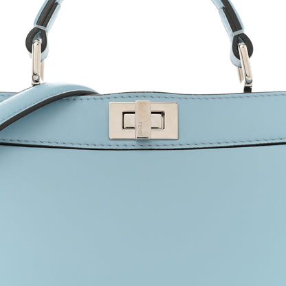 Fendi Shiny Nappa Petite Peekaboo I SEE U Satchel Azzurro Baby 8 of 10