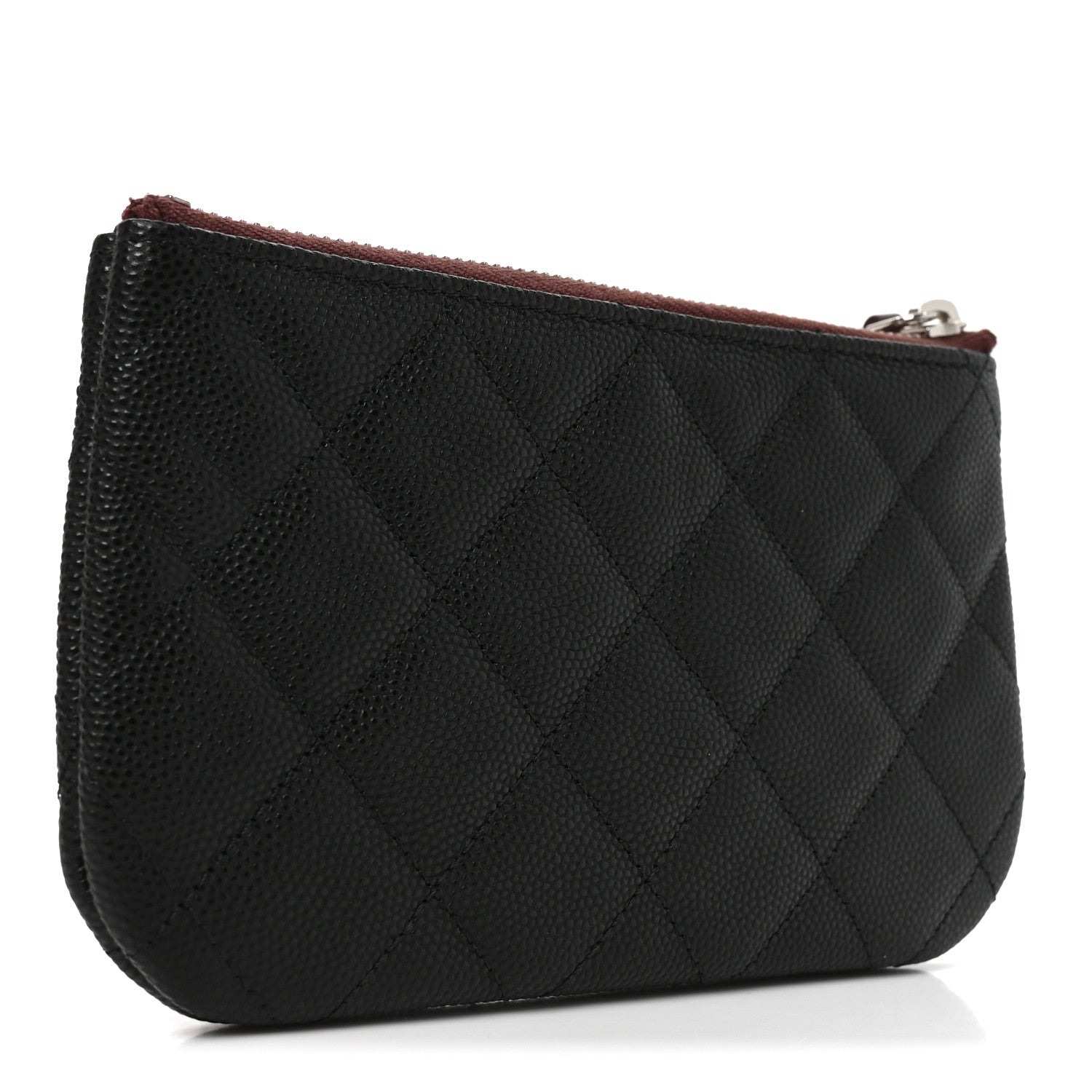 Chanel Caviar Quilted Small Cosmetic Case Black 3 of 8