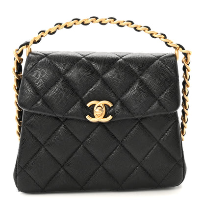 Chanel Caviar Quilted 31 Rue Cambon Mini Top Handle Flap Black 1 of 10