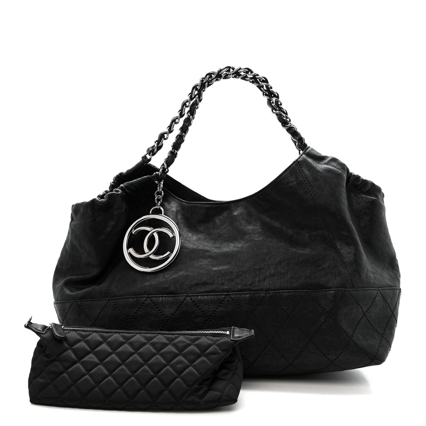 Calfskin Baby Coco Cabas Black Black