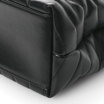Saint Laurent Calfskin Y Quilted Monogram Medium Loulou Chain Satchel Black 10 of 11