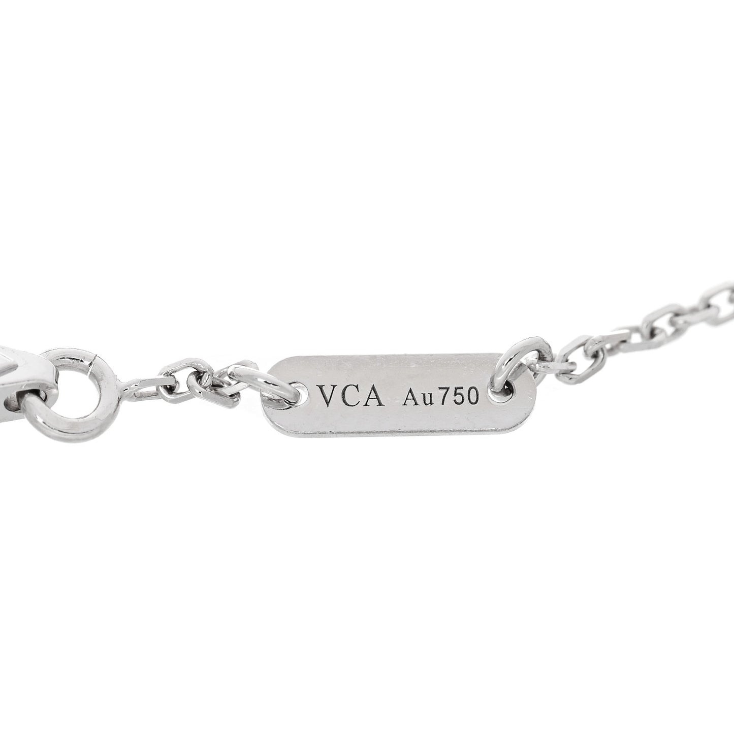 18K White Gold Diamond Sweet Alhambra Bracelet