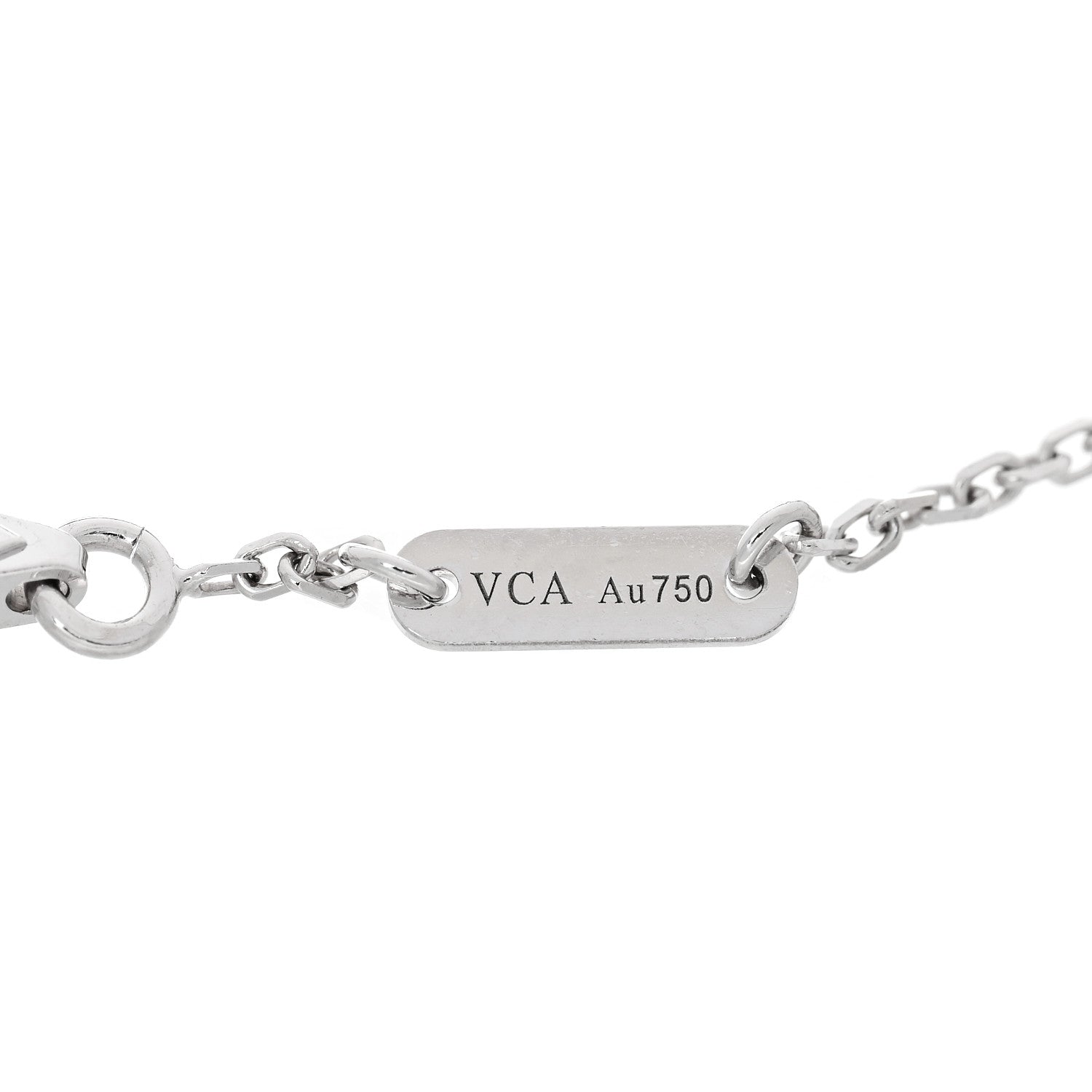 Van Cleef & Arpels 18K White Gold Diamond Sweet Alhambra Bracelet 4 of 4