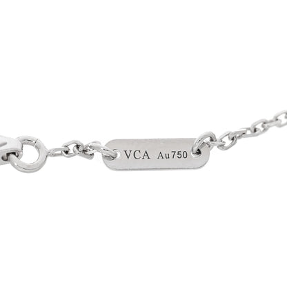 Van Cleef & Arpels 18K White Gold Diamond Sweet Alhambra Bracelet 4 of 4