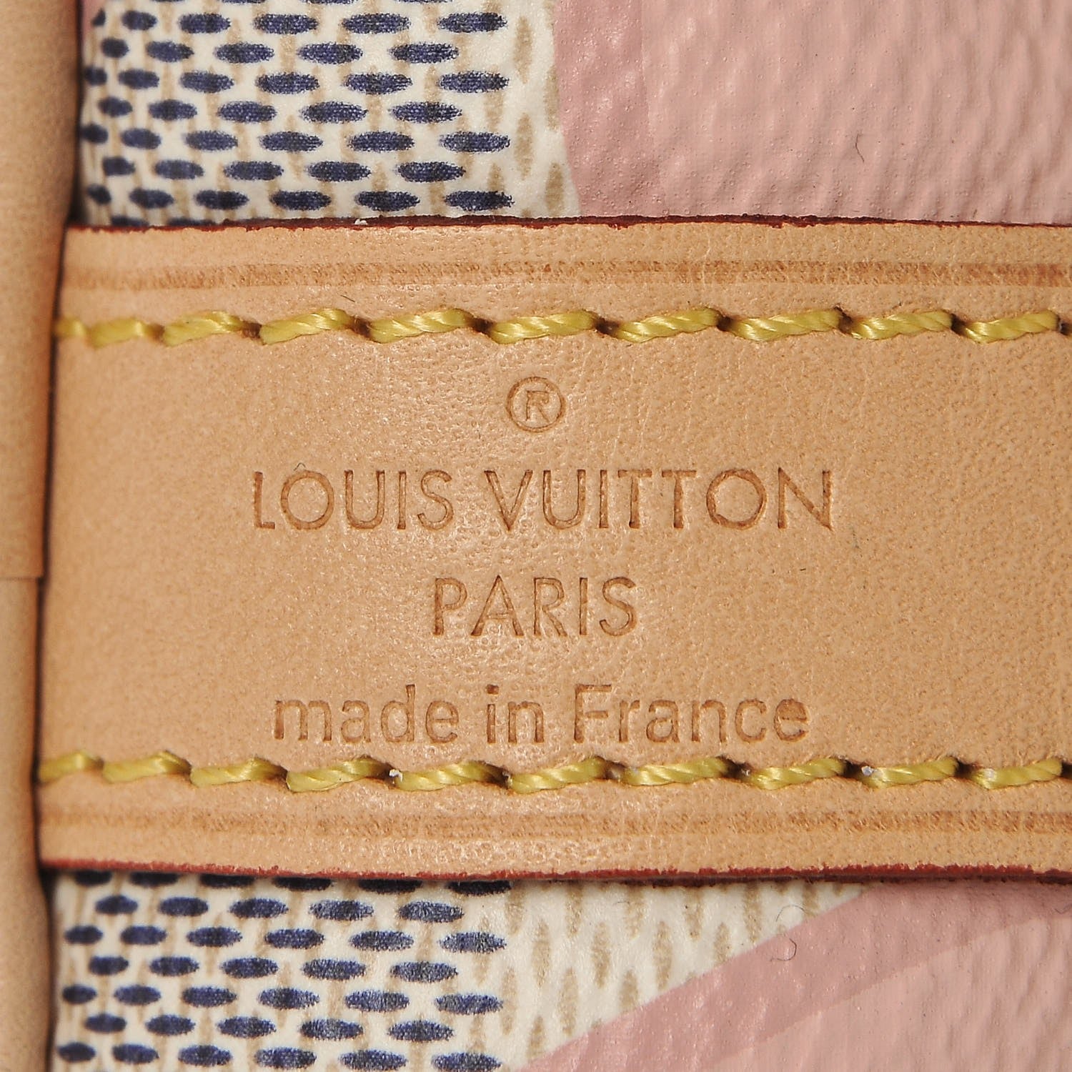 Louis Vuitton Damier Azur Tahitienne Speedy Bandouliere 30 Rose Ballerine 6 of 8