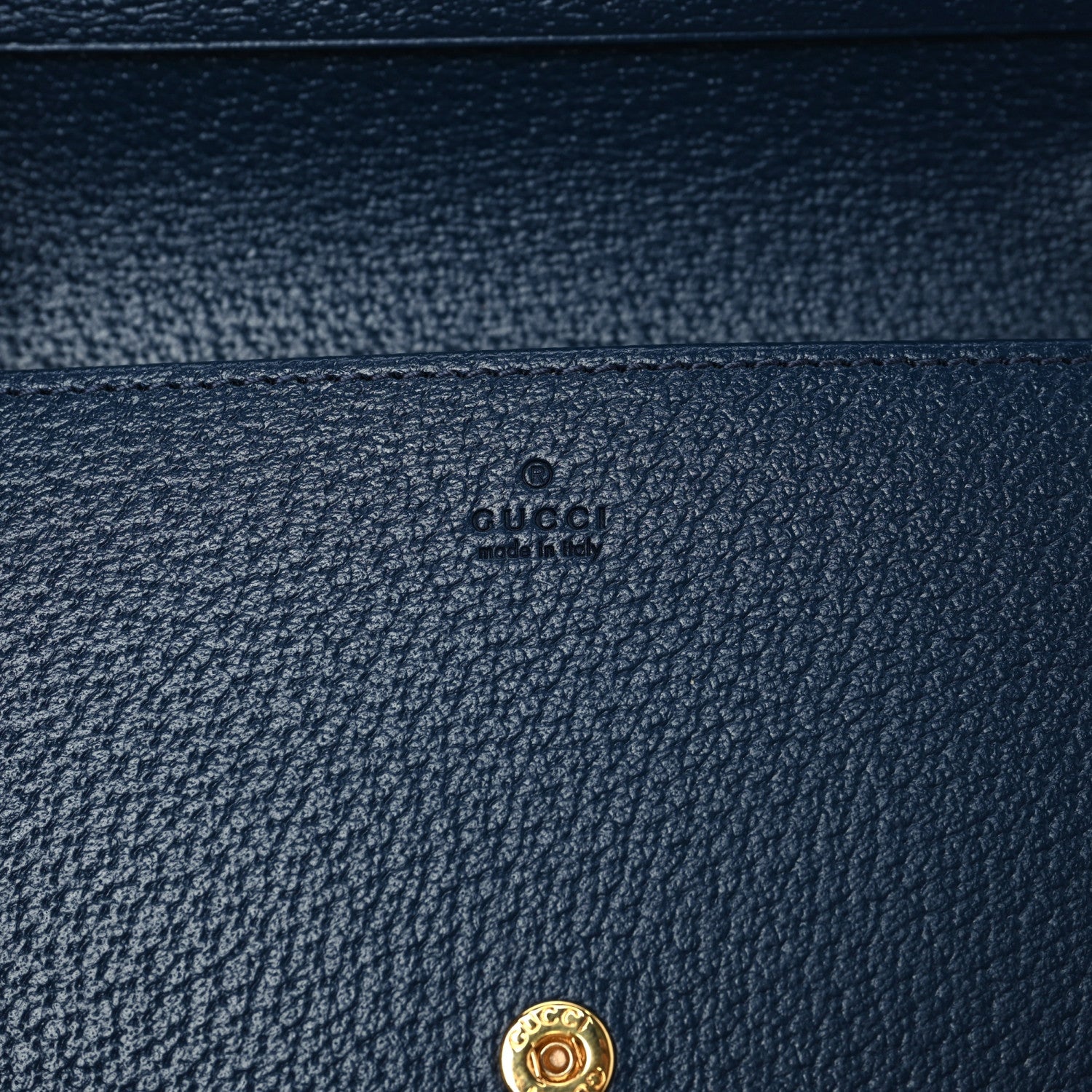 Gucci GG Supreme Kaleidoscope Calfskin Script Logo Gucci 100 Chain Wallet Blue Orange Multicolor Blue Agata 6 of 7