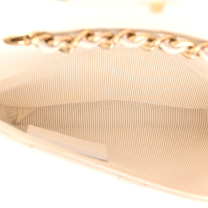 Chanel Caviar Quilted Mini Chain Belt Bag White 5 of 14