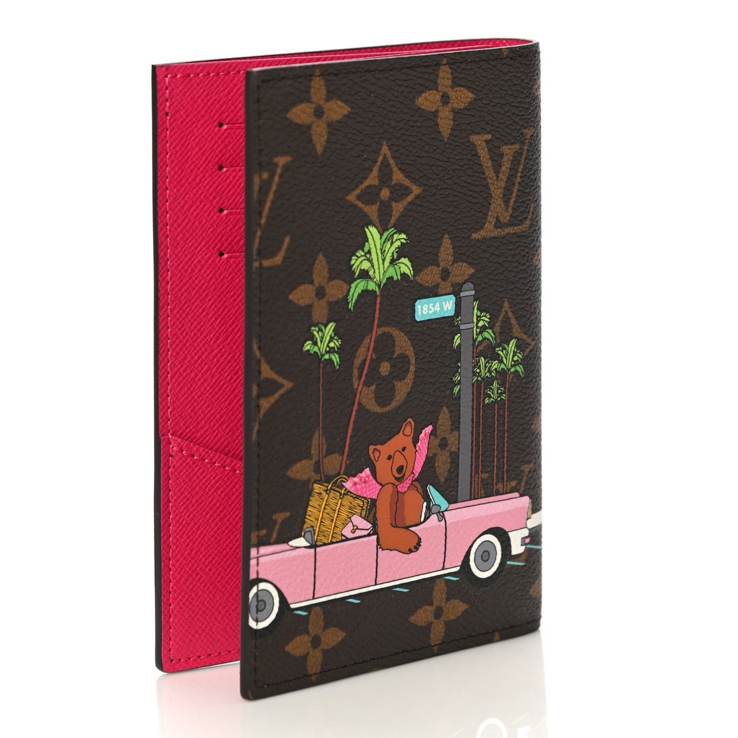 Monogram 2021 Christmas Animation Hollywood Passport Cover Fuchsia