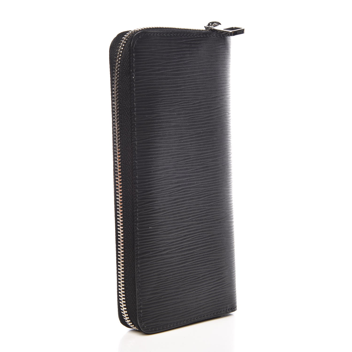 Louis Vuitton Epi Zippy Vertical Wallet Black 3 of 11