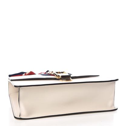 Gucci Calfskin Small Sylvie Shoulder Bag Off White 4 of 9
